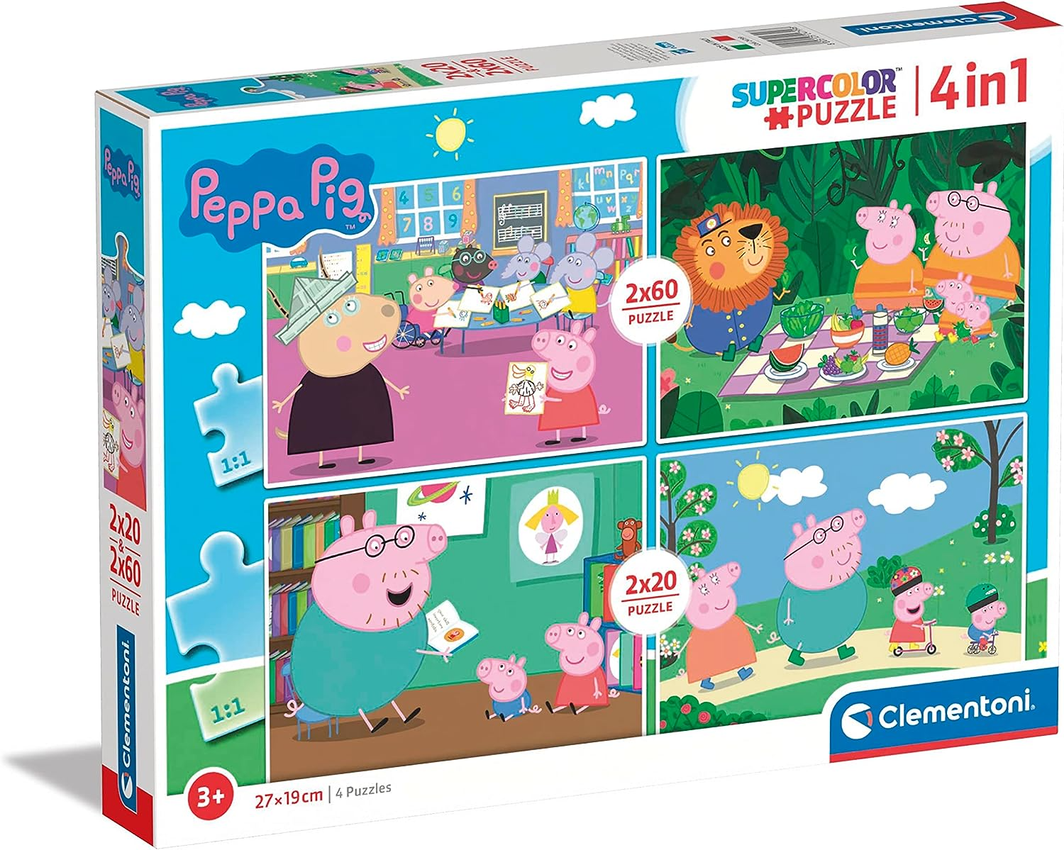 Clementoni - Quebra-cabeça Infantil 2x20 Peças A Casa de Bonecas