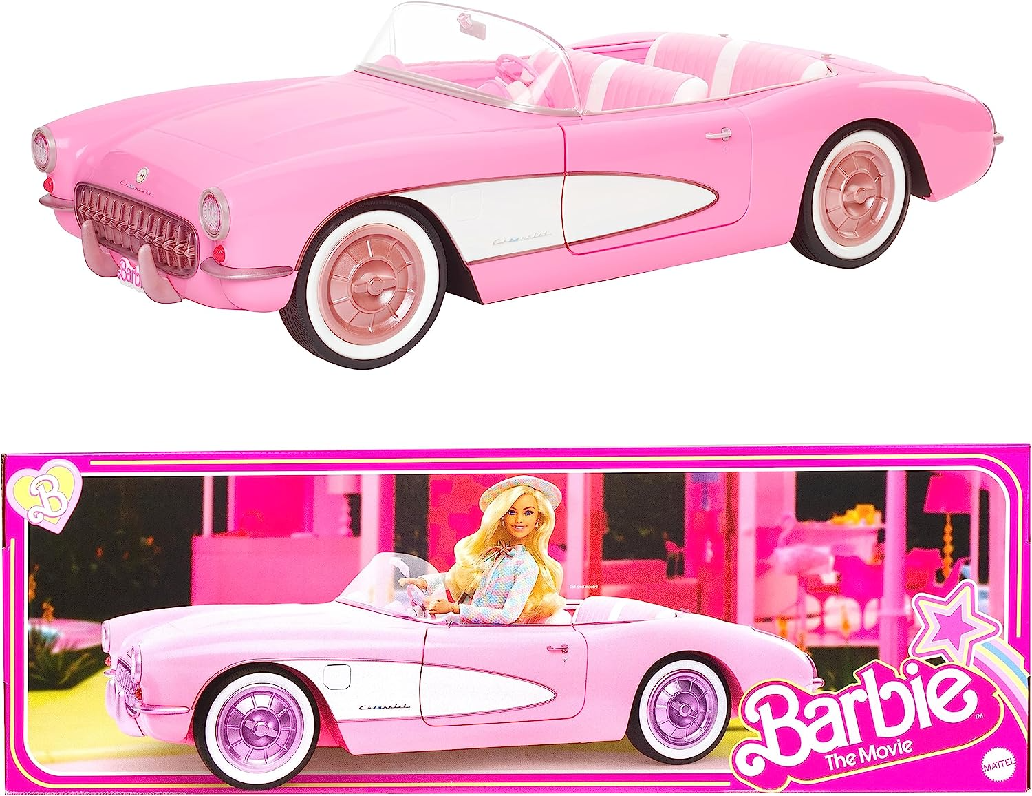 Modelo Infantil Barbie Filme Carro Rosa