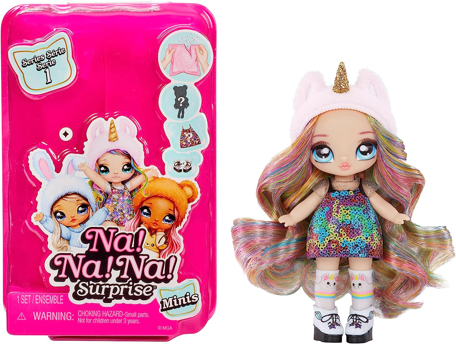 Na! Na! Na! Surprise 2-in-1 Fashion Doll and Sparkly Sequined