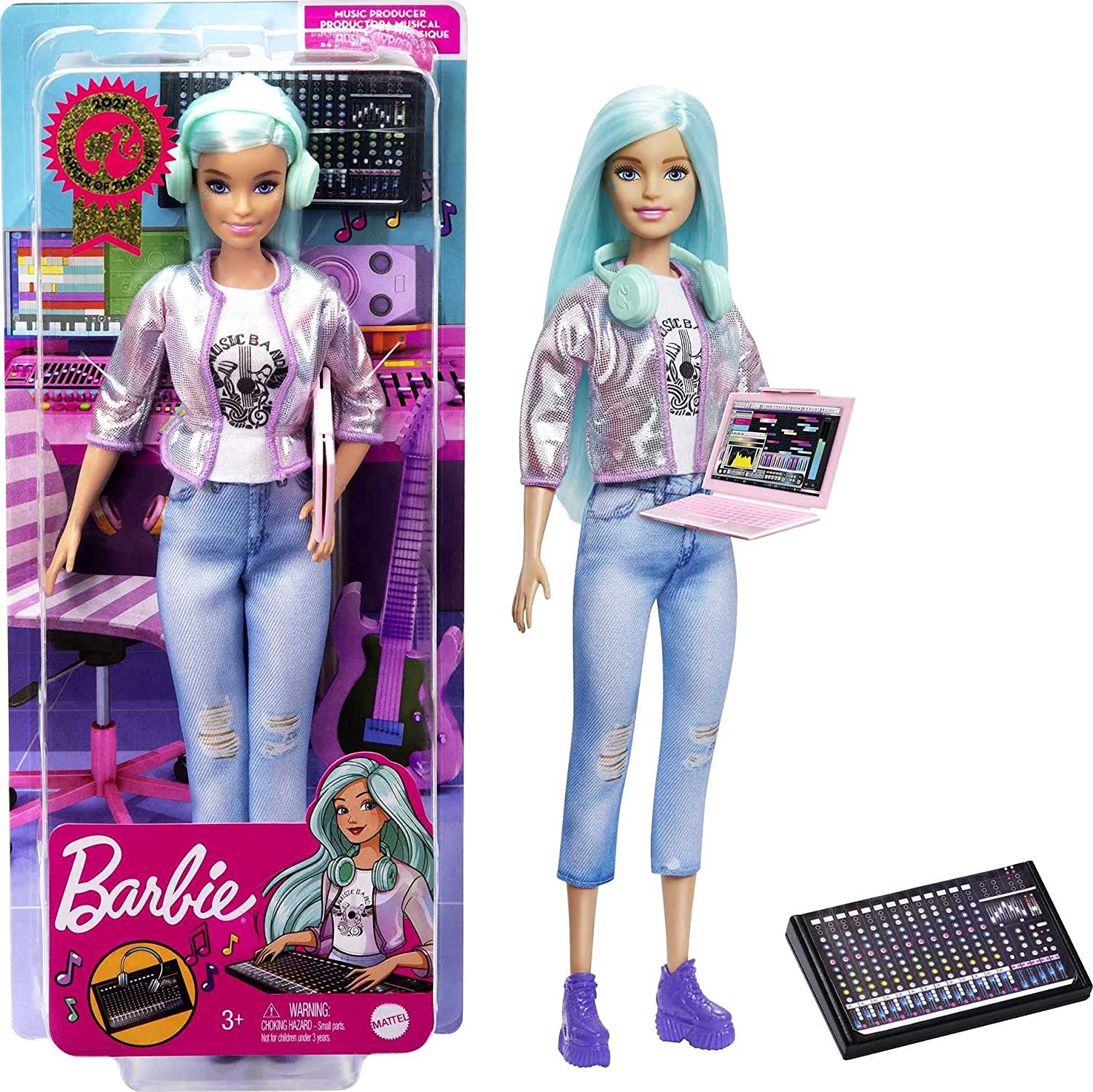 Barbie GTN77 Carreira do Ano Boneca Produtora Musical