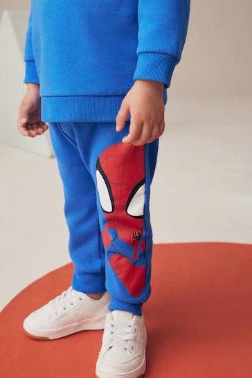 |Boy| Conjunto De Moletom e Jogging Azul Cobalto Do Homem-Aranha (9 meses a 8 anos)