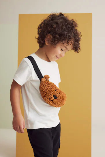 |Niño| Camiseta de manga corta con personaje y apliques - Oso Blanco (3 meses a 7 años)