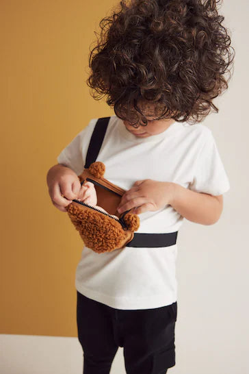 |Boy| Camiseta De Personagem Com Apliques De Manga Curta - Urso Branco (3 meses a 7 anos)