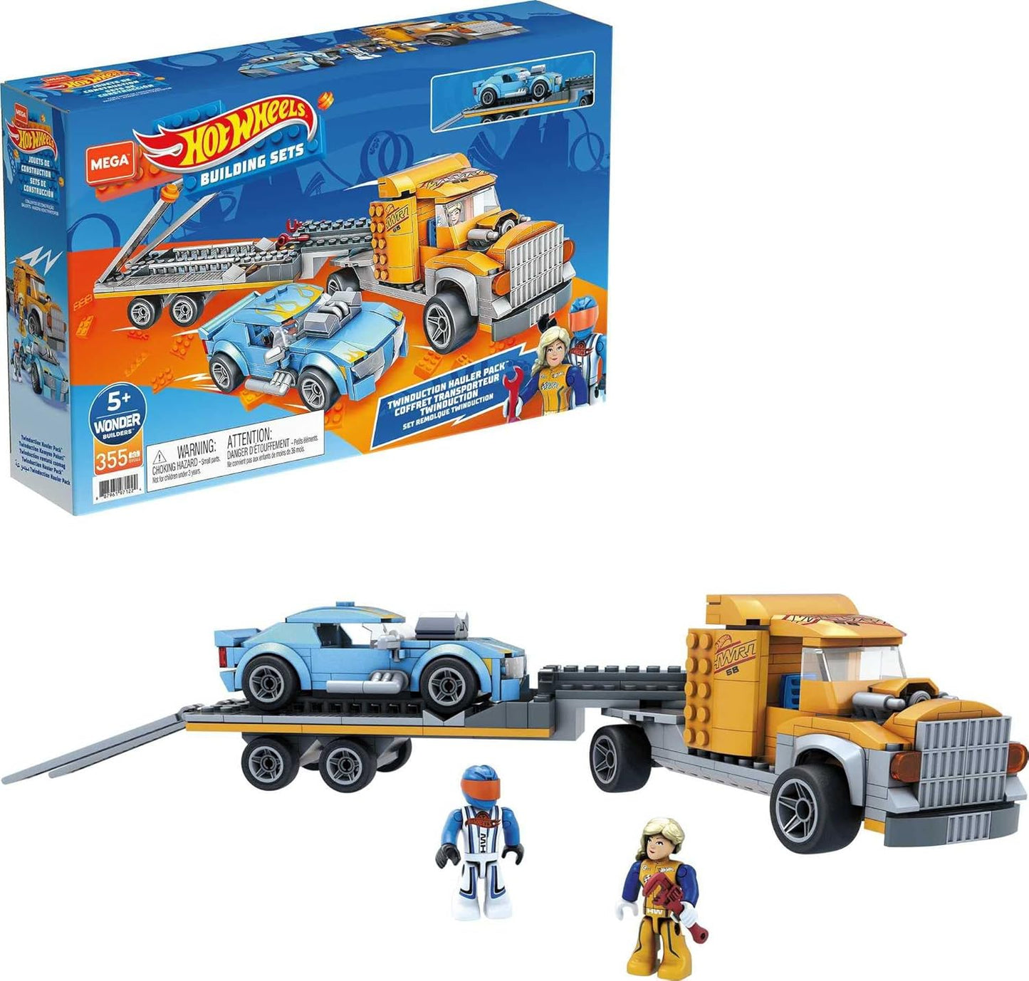 Pacote de camião de dupladução Mega Construx Hot Wheels