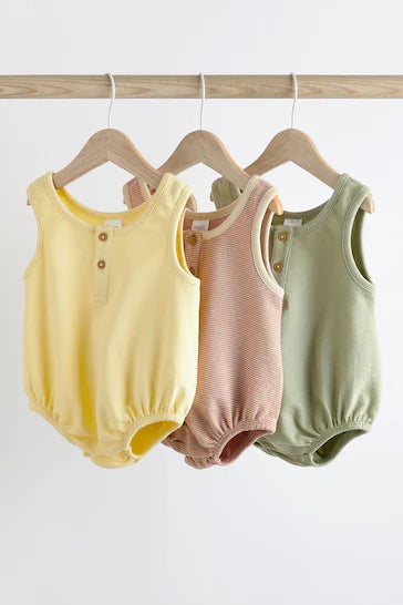 |Niña| Pack de 3 peleles Baby Bloomer Jersey - Minerals (0 meses a 3 años)