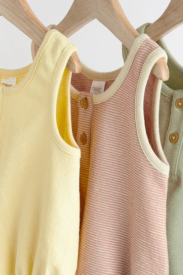 |Niña| Pack de 3 peleles Baby Bloomer Jersey - Minerals (0 meses a 3 años)