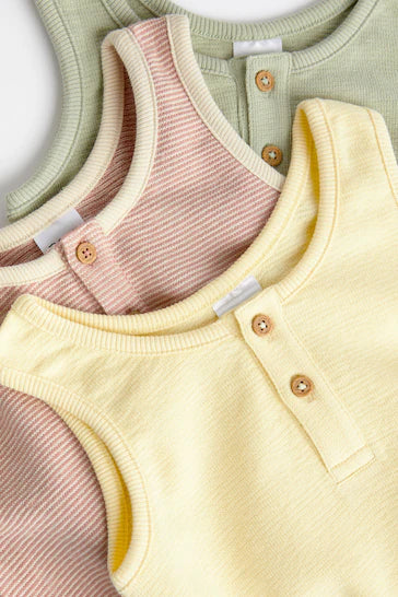 |Niña| Pack de 3 peleles Baby Bloomer Jersey - Minerals (0 meses a 3 años)