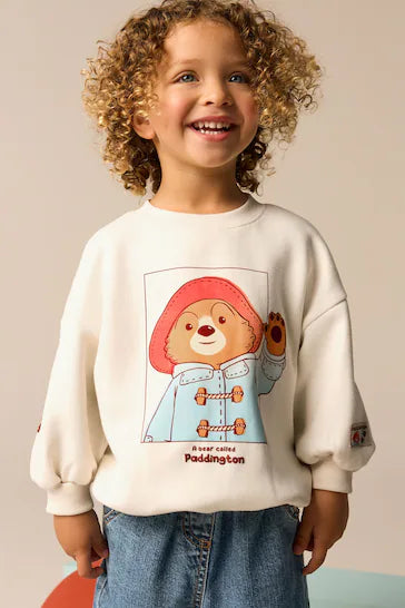 |Niño| Sudadera Crema Oso Paddington (3 meses a 7 años)