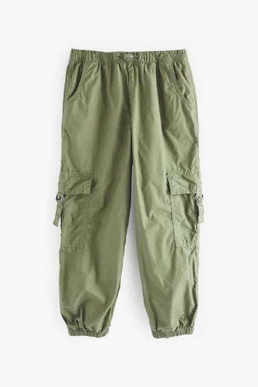 |Girl| Calça Cargo Parachute Forrada (3-16 anos)