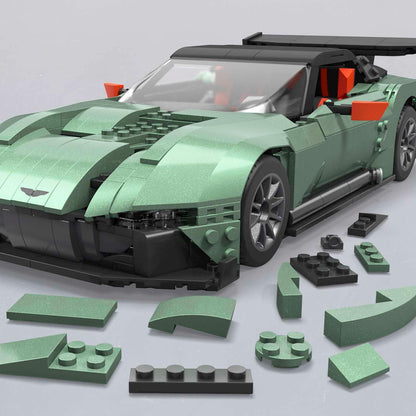 MEGA Hot Wheels Veículos de Construção Brinquedos para Adultos, Aston Martin Vulcan com 986 Peças e Modelo Die-Cast, Ideias de Presentes para Colecionadores, HMY97