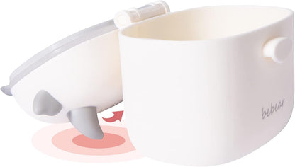 Bebamour Dispensador de leche en polvo para bebés, Dispensador de fórmulas para snacks para bebés, 230 g de leche en polvo, 450 ml, gris