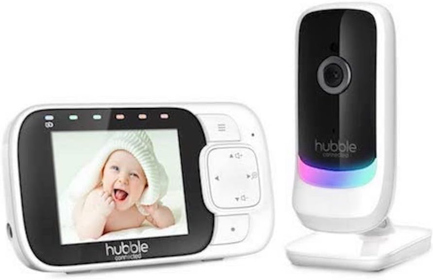 Binatone Hubble Nursery Monitor de bebê com vídeo brilhante de 2,8 polegadas, branco