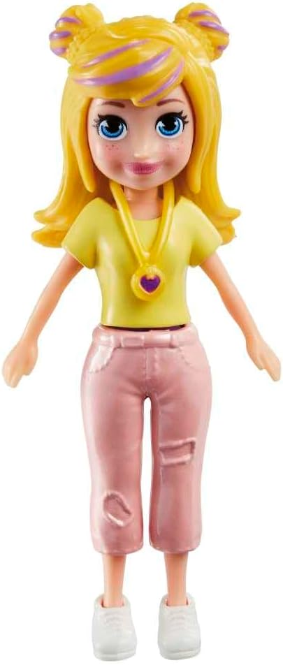 Polly Pocket Conjunto de jogos Polly Shimmer Fashion Pack inclui uma boneca, roupas e acessórios adicionais para meninas de 4 anos ou mais