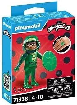 Playmobil 71338 Miraculous: Carapace, Tales of Ladybug e Cat Noir, item de colecionador, brinquedo para presente e encenação divertida e imaginativa, conjuntos de jogos para crianças a partir de 4 anos