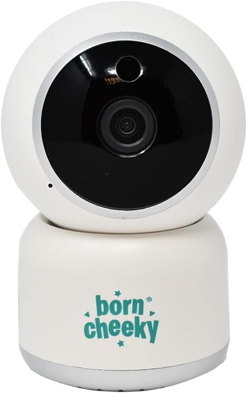 Born Cheeky  Monitor de câmera de vídeo para bebês Monitor de temperatura de visão noturna sem fio de 4,3 polegadas 2,4 GHz VOX Microfone de 2 vias Rotação e inclinação da câmera de voz Berçário