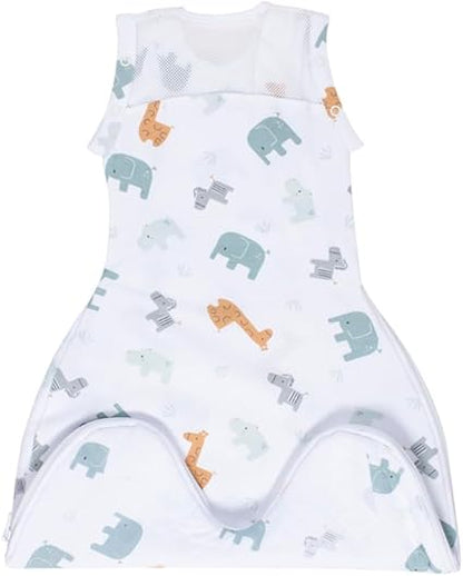 PurFlo Swaddle para saco de dormir | Saco de dormir transpirable para recién nacido que crece con su bebé | Envolver los brazos hacia adentro o hacia afuera | Cadera sana | 0-4 meses | Saco de dormir de 2,5 tog para todas las estaciones.