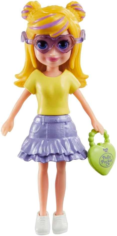 Polly Pocket Conjunto de jogos Polly Shimmer Fashion Pack inclui uma boneca, roupas e acessórios adicionais para meninas de 4 anos ou mais