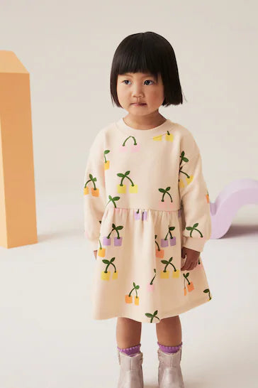 |Niña| Vestido sudadera de manga larga - Multicolor (3 meses a 7 años)