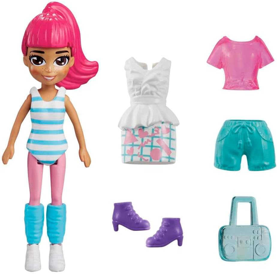 Polly Pocket Conjunto de jogos Margot Shimmer & Shine Fashion Pack inclui uma boneca, roupas e acessórios adicionais para meninas de 4 anos ou mais