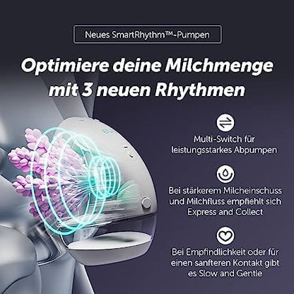 Elvie Bomba | Extractor de leche eléctrico doble portátil (carcasas de 21 mm/24 mm): portátil inteligente con manos libres y aplicación El extractor inteligente más pequeño y silencioso, paquete de 3, paquete de 2