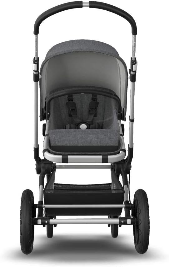 Bugaboo Cameleon 3 Plus Complete, carrinho de bebê e carrinho 2 em 1 com guiador reversível, alumínio, cinza melange - cinza melange