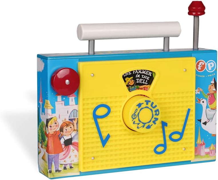 Fisher Price Clássicos | Rádio TV | Brinquedo interativo para jogos de simulação e dramatização, brinquedo pré-escolar clássico com embalagem estilo retrô, adequado para meninos e meninas com mais de 18 meses