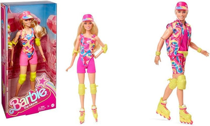 Barbie O FILME, Margot Robbie como boneca Barbie, traje de patinação inLine, visual icônico do filme, equipamento de skate neonx, HR 04