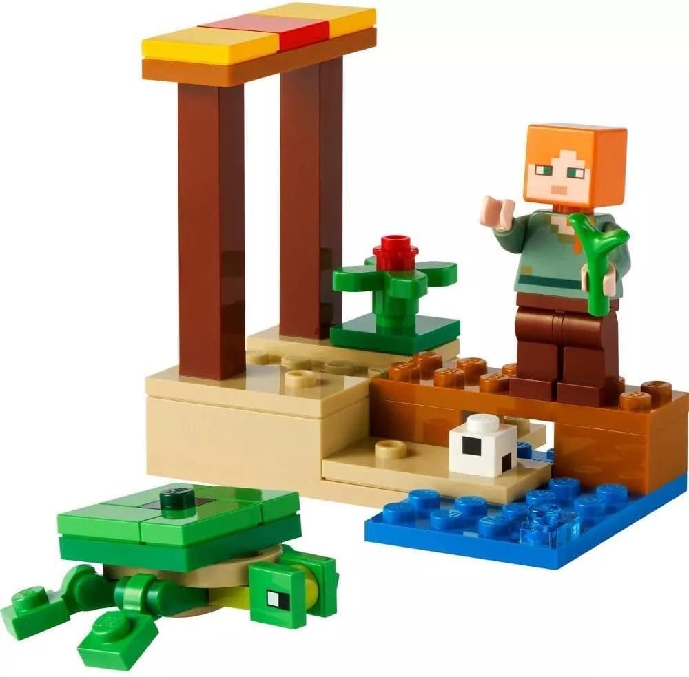 LEGO Conjunto de saco plástico Minecraft The Turtle Beach 30432 (ensacado)