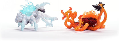 Schleich 70826 Ice Bug vs. Fire Kraken, a partir de 7 anos ELDRADOR CREATURES - Estatueta, 31 x 16 x 18 cm