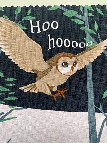 ThreadBear Design The Woodland Hush Cloth Rag Book com animais ilustrados para leitura precoce e desenvolvimento de aprendizagem