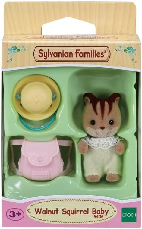 Sylvanian Families Bebê esquilo noz, gengibre