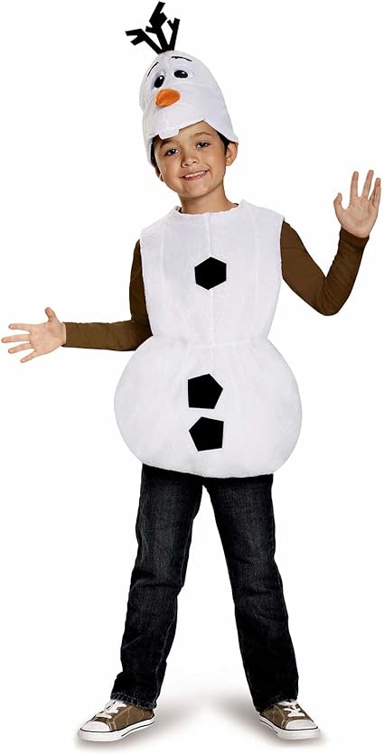 DISGUISE  Fantasia clássica oficial oficial da Disney de Olaf para crianças, fantasia de boneco de neve infantil, fantasia de Olaf Frozen, roupa de fantasia, fantasias do Dia Mundial do Livro para meninos e crianças