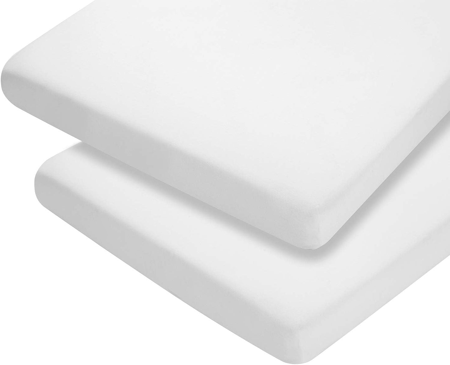 Clevamama Casaco de viagem com lençóis de algodão jersey 68 x 97 x 10 cm - Branco (2 unidades)