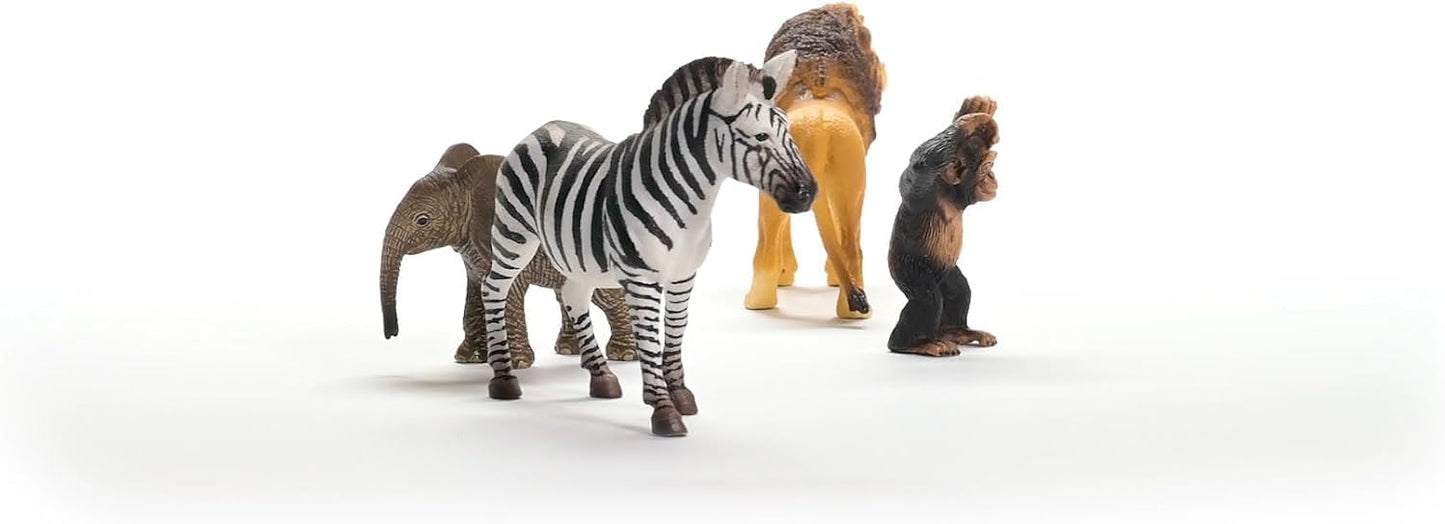 Schleich 42736 Conjunto inicial "África" da Vida Selvagem, a partir de 3 anos WILD LIFE - Estatueta, 8 x 25 x 19 cm