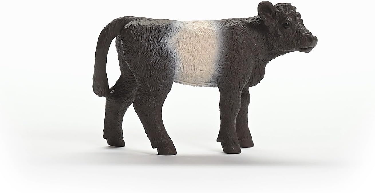 Schleich 13969 FARM WORLD Galloway Calf Figurine para idades 3+, Preto