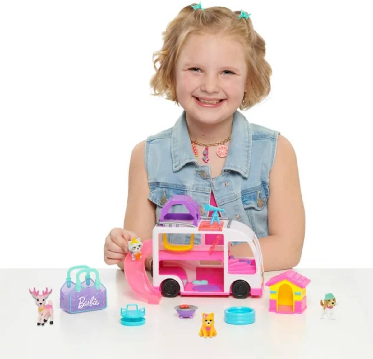 Just Play Barbie Deluxe Pet Camper Set, idades 3 e acima