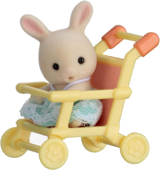 Sylvanian Families Bolsa para transporte de bebê (coelho no carrinho)