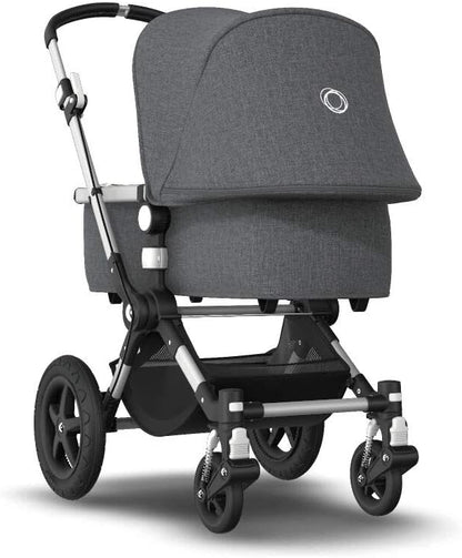 Bugaboo Cameleon 3 Plus Complete, carrinho de bebê e carrinho 2 em 1 com guiador reversível, alumínio, cinza melange - cinza melange