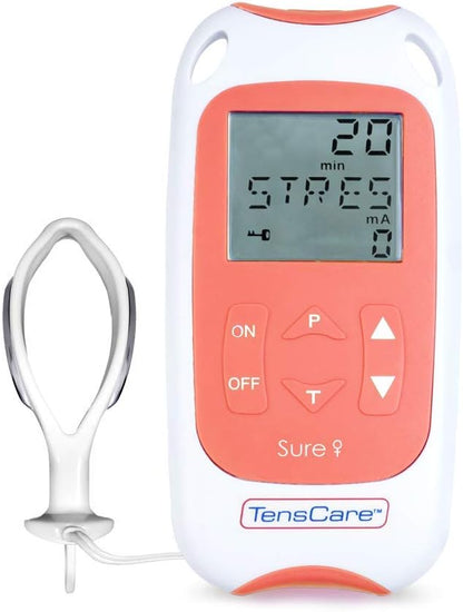 TensCare Sure+ - Exercitador do assoalho pélvico para ajudar a tonificar e fortalecer o assoalho pélvico e tratar incontinência e vazamento de bexiga. Programa TENS para alívio da dor menstrual e endometriose.