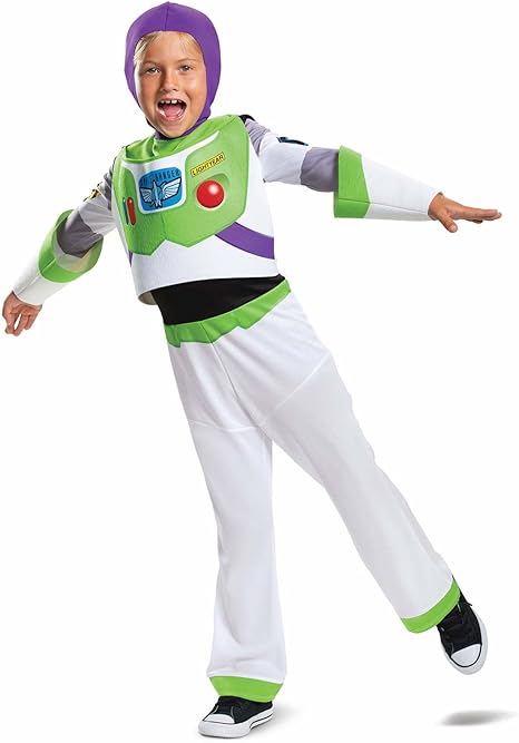 DISGUISE Disfraz Oficial Disney Deluxe de Buzz Lightyear para niños, Mono de Vestir Buzz Lightyear, Disfraz de Toy Story, Disfraces del Día Mundial del Libro para niños