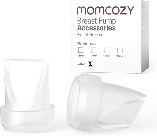 Momcozy Válvulas Duckbill somente para Momcozy V1/V2. Acessórios de substituição para bomba tira leite Momcozy V1/V2 original, pacote com 2