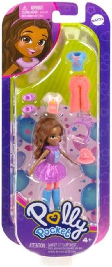 Polly Pocket Llama Shimmer Fashion Pack Play Set inclui uma boneca, roupas e acessórios adicionais para meninas de 4 anos ou mais