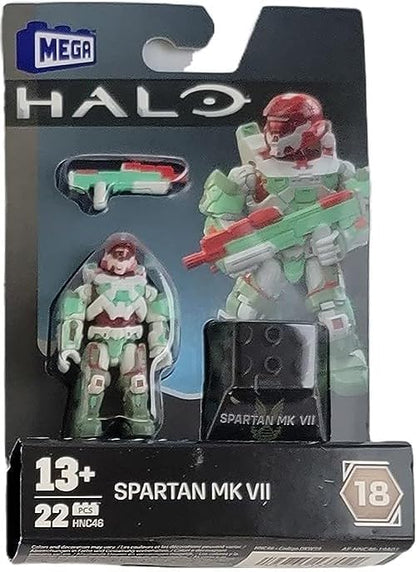 Mega Construx Halo Heroes Série 18 Conjunto completo de 5 figuras de ação montáveis do lançamento DKW59-963H