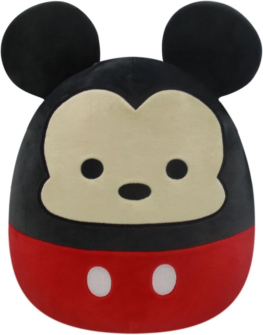 Squishmallows Pelúcia Disney Mickey Mouse - Adicione Mickey Mouse ao seu esquadrão, pelúcia grande de animal de pelúcia ultramacio, pelúcia de brinquedo Kelly oficial, 14 polegadas