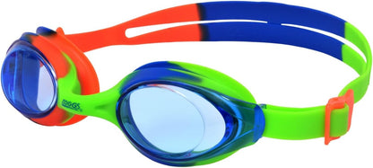 Zoggs Óculos de natação Bondi Kids, óculos de natação com proteção UV, alças de óculos infantis com ajuste de deslizamento dividido, lentes de óculos de natação transparentes sem neblina, óculos de natação para crianças de 6 a 14 anos