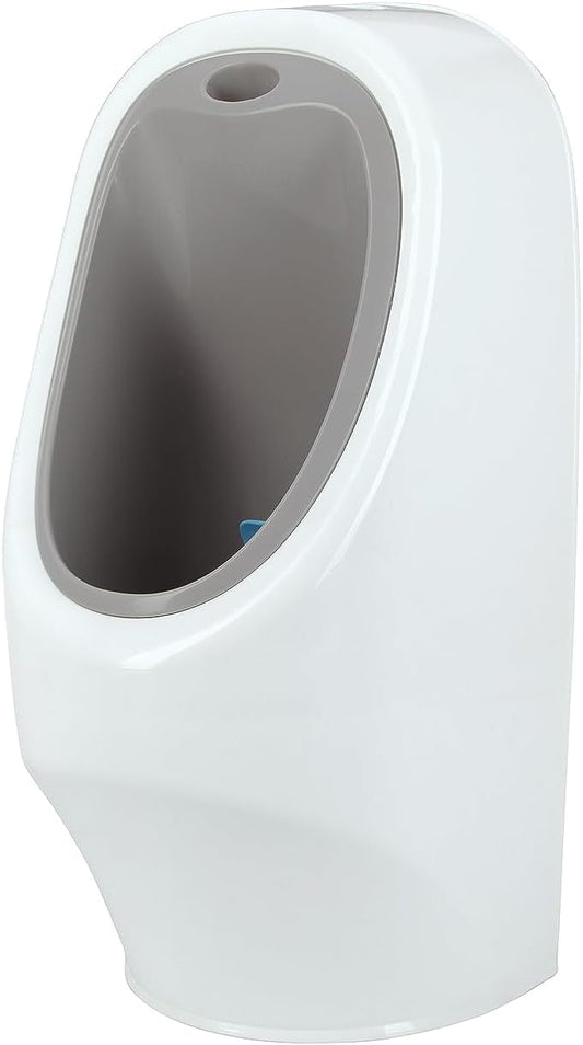 Nuby My Real Urinal Inodoro de entrenamiento para niños con botón de descarga realista y sonido para bebés y niños pequeños, blanco