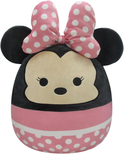 Squishmallows SQK0301 Disney 14 polegadas Adicione Minnie Mouse ao seu esquadrão, bicho de pelúcia ultramacio grande, brinquedo Kelly oficial de pelúcia, MULTI