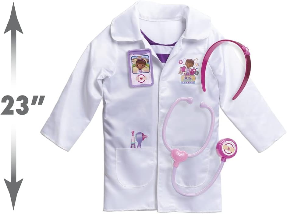 Doc McStuffins JPL90125 Conjunto de fantasias de médico de hospital de brinquedo, roxo