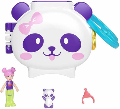 Polly Pocket Conjunto compacto de brinquedos fofinhos GYV99 Panda, HRD38