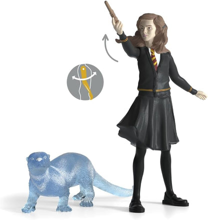 Schleich 42681 Hermione Granger e Patrono, a partir de 6 anos WIZARDING WORLD - Estatueta, 16 x 11 x 18 cm